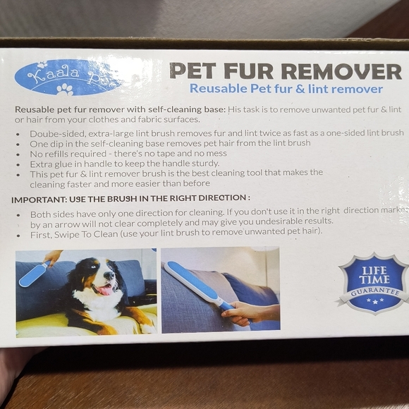Furla Pet Fur Remover - Blue and White - Picture 4 of 6